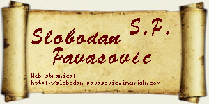 Slobodan Pavasović vizit kartica